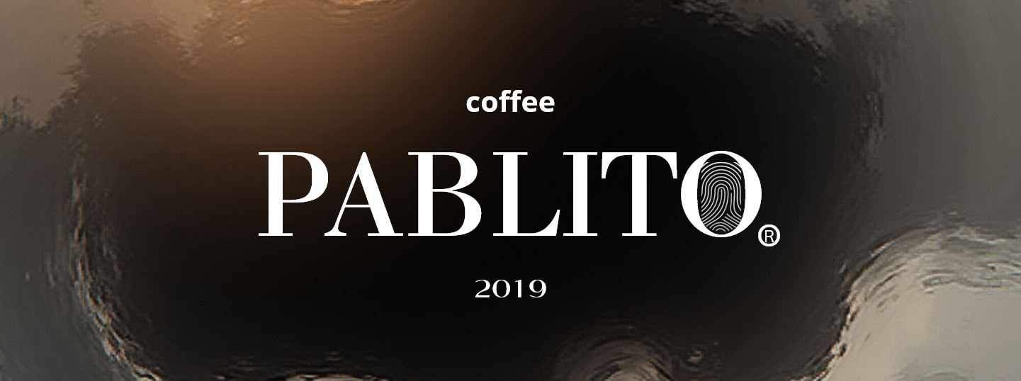 PABLITO - Логотип кофейни, штамп с отпечатком
